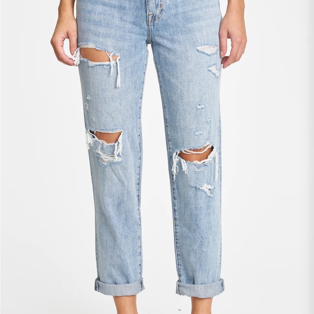 PRESLEY HIGH RISE RELAXED ROLLER - WINK DISTRESSED Size 26 - Picture 2 of 7